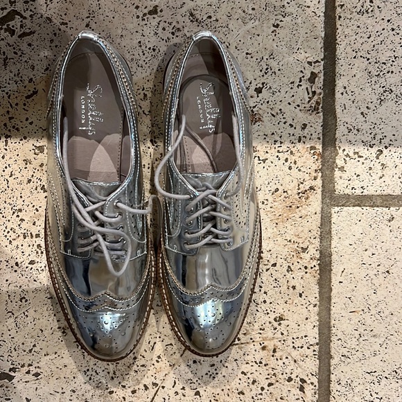 Shellys London Shoes - Brand new silver Shelley shoes!!!  Cutest ever!!